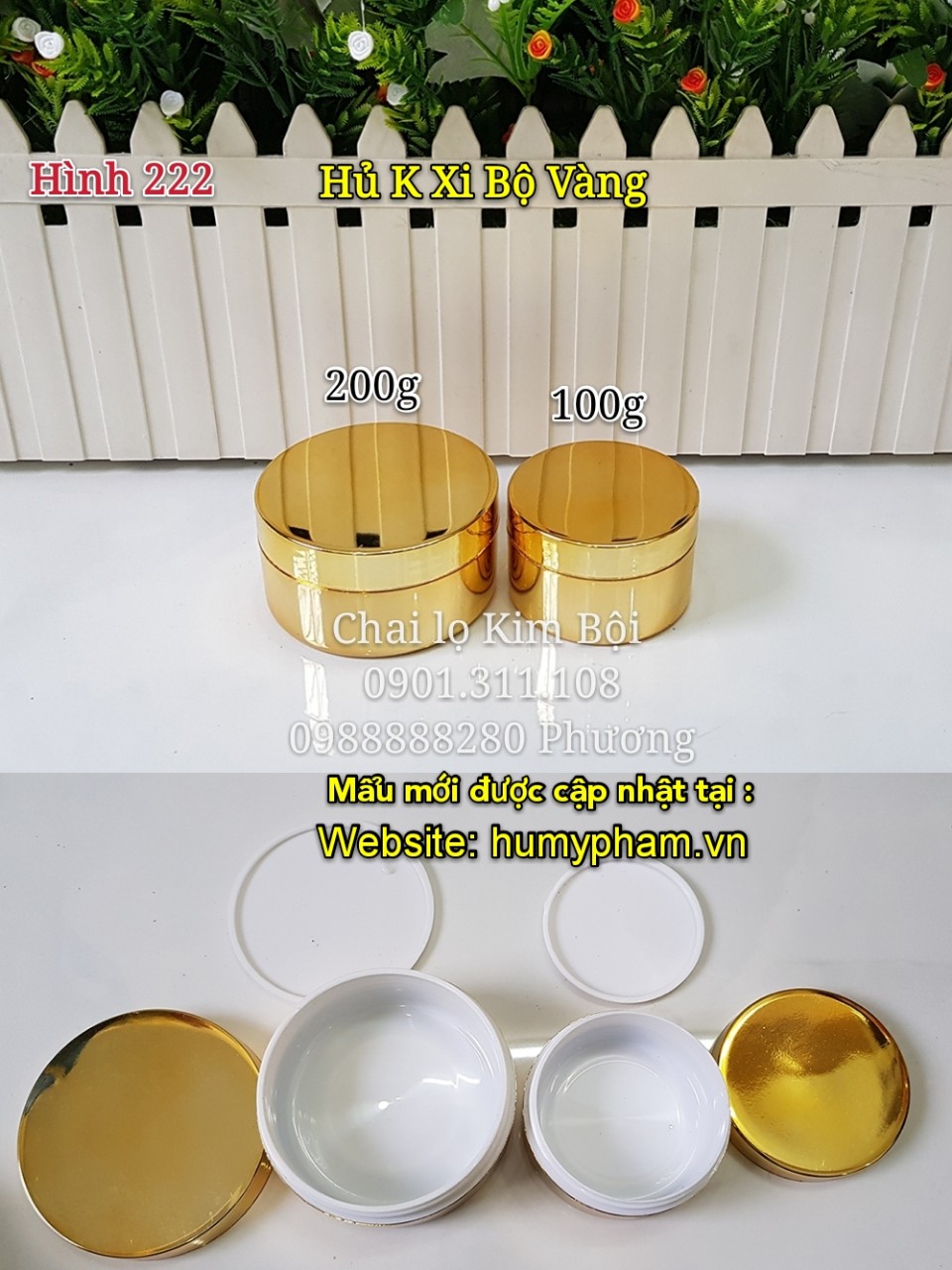hủ đựng kem xi vàng